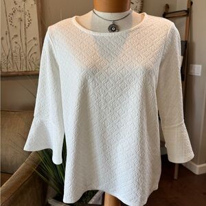 Chico's off White Blouse size 1